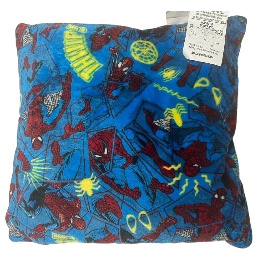 Spiderman Spidey Sense Web Plush Sofa‎ Bed Throw Pillow Marvelsp